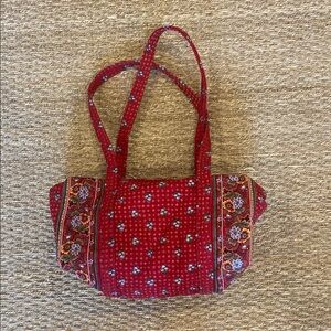 Vera Bradley Duffle Bag in Provincial Red Print